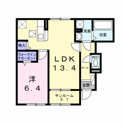ニューローズつくばＡ棟 102【管理NO：1-028619701-01020】 ★家具家電は申し込み後に搬入します★ ★2026年09月下旬入居可能★の物件画像