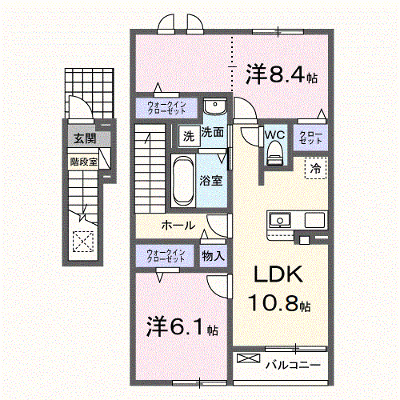 ポミエＡ 202【管理NO：1-028452801-02020】 ★家具家電は申し込み後に搬入します★ ★2026年10月上旬入居可能★の物件画像