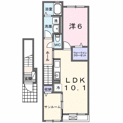 モデルノⅡ 202【管理NO：1-027289802-02020】 ★家具家電は申し込み後に搬入します★ ★2026年09月中旬入居可能★の物件画像