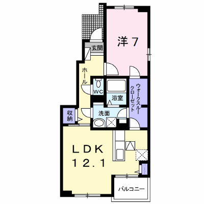 コンフィチュールⅡ 101【管理NO：1-019696402-01010】 ★家具家電は申し込み後に搬入します★ ★2026年08月下旬入居可能★の物件画像