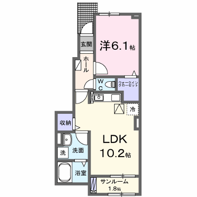 ハイネストキタⅡ 103【管理NO：1-028461601-01030】 ★家具家電は申し込み後に搬入します★ ★2026年10月上旬入居可能★の物件画像