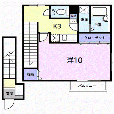 ヴィラアベニュー　２ 203【管理NO：1-009369201-02030】 ★家具家電は申し込み後に搬入します★ ★2026年09月上旬入居可能★の物件画像