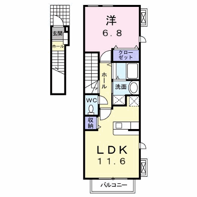 ウエスト・コート 201【管理NO：1-013814401-02010】 ★家具家電は申し込み後に搬入します 2026年09月中旬入居可能の物件画像