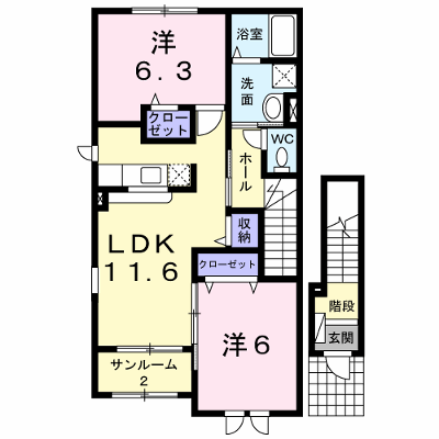 ハーモニー富塚Ｃ 201【管理NO：1-015437503-02010】 ★家具家電は申し込み後に搬入します★の物件画像
