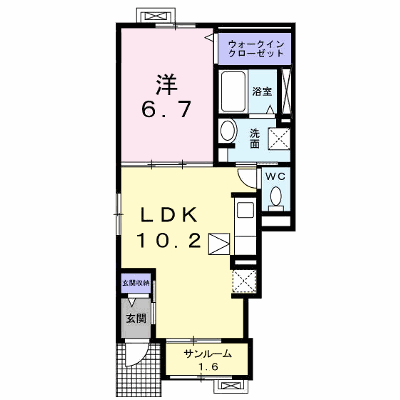 ブライト　レジデンス　Ｂ 101【管理NO：1-023312302-01010】 ★家具家電は申し込み後に搬入します★の物件画像