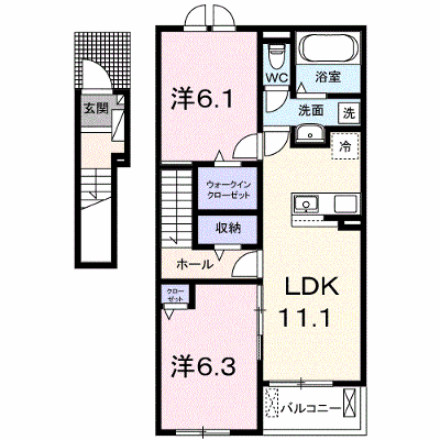 ヴィラ　ノーチェ 202【管理NO：1-028723501-02020】 ★家具家電は申し込み後に搬入します 2026年10月上旬入居可能の物件画像