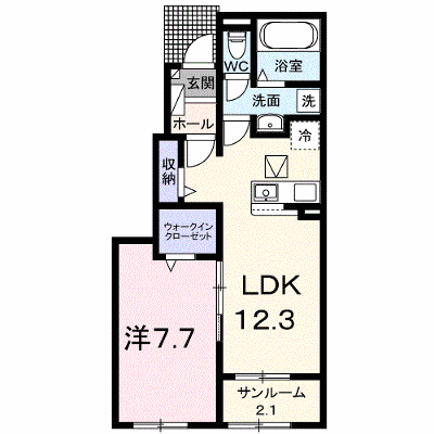 ヴィラ　ノーチェ 102【管理NO：1-028723501-01020】 ★家具家電は申し込み後に搬入します 2026年10月上旬入居可能の物件画像