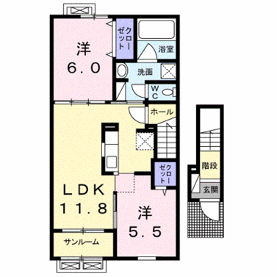 フェリーチェ向新庄 202【管理NO：1-022599101-02020】 ★家具家電は申し込み後に搬入します★ ★2026年09月中旬入居可能★の物件画像