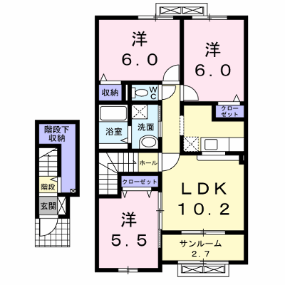 フォルス・ラーマ５ 202【管理NO：1-019518501-02020】 ★家具家電は申し込み後に搬入します 2026年08月中旬入居可能の物件画像
