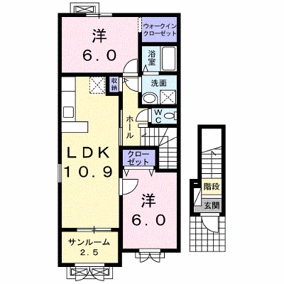 メゾンビューⅢ 201【管理NO：1-018616101-02010】 ★家具家電は申し込み後に搬入します 2026年08月下旬入居可能の物件画像