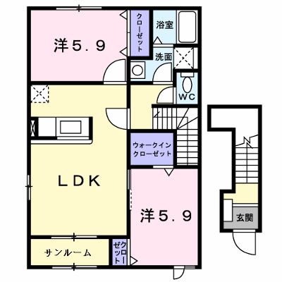ミルキーウェイ 201【管理NO：1-015983201-02010】 ★家具家電は申し込み後に搬入します 2026年08月上旬入居可能の物件画像
