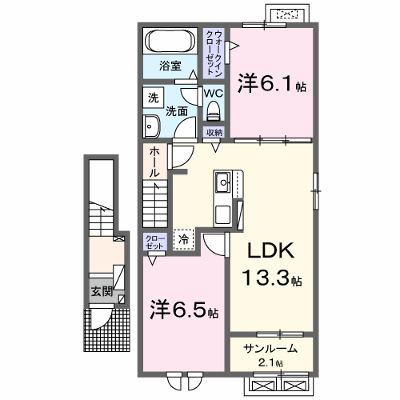 紫陽花 204【管理NO：1-028548301-02040】 ★家具家電は申し込み後に搬入します 2026年12月上旬入居可能の物件画像