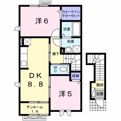 サウスプレイス・ルポス 201【管理NO：1-017344501-02010】 ★家具家電は申し込み後に搬入します 2026年09月下旬入居可能の物件画像