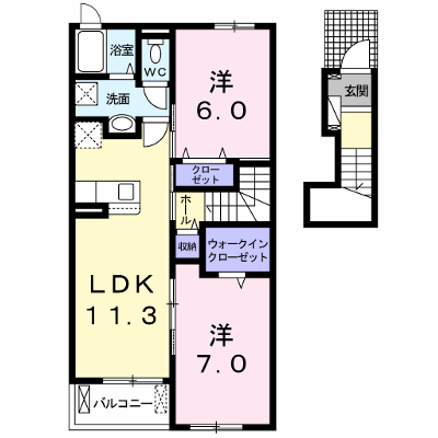 Ｃａｓａ　Ｓｏｌｅｉｌ 202【管理NO：1-026063301-02020】 ★家具家電は申し込み後に搬入します★ ★2026年09月上旬入居可能★の物件画像