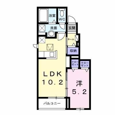 ＯＫＵＳＡＷＡ　ＣＯＵＲＴ 102【管理NO：1-028575801-01020】 ★家具家電は申し込み後に搬入します 2026年10月上旬入居可能の物件画像