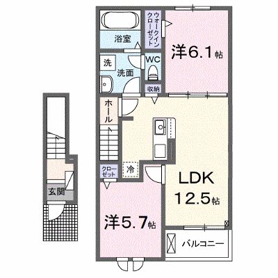梅の木テラス 204【管理NO：1-028021001-02040】 ★家具家電は申し込み後に搬入します★ ★2026年10月上旬入居可能★の物件画像