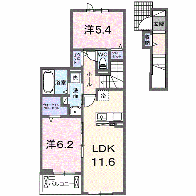 Ｓｕｎｎｙ　Ｍａｉｓｏｎ 203【管理NO：1-024924401-02030】 ★家具家電は申し込み後に搬入します★ ★2026年09月中旬入居可能★の物件画像