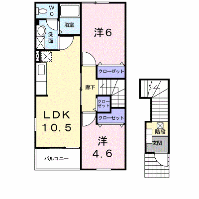 エス・テュエールＢ 201【管理NO：1-011284601-02010】 ★家具家電は申し込み後に搬入します★ ★2026年09月中旬入居可能★の物件画像