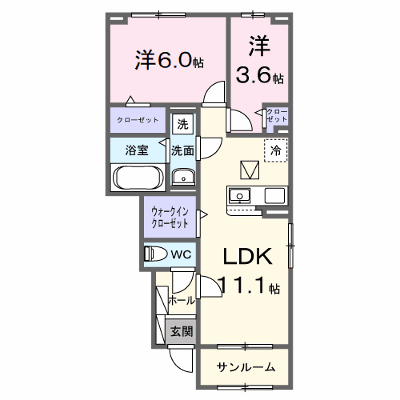 ニコ　ライフ 105【管理NO：1-028749901-01040】 ★家具家電は申し込み後に搬入します★ ★2026年12月上旬入居可能★の物件画像