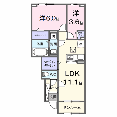 ニコ　ライフ 103【管理NO：1-028749901-01030】 ★家具家電は申し込み後に搬入します★ ★2026年12月上旬入居可能★の物件画像
