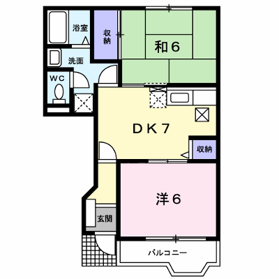 グレイスフルハイムヤマモト 102【管理NO：1-007349901-01020】 ★家具家電は申し込み後に搬入します★ ★2026年09月中旬入居可能★の物件画像