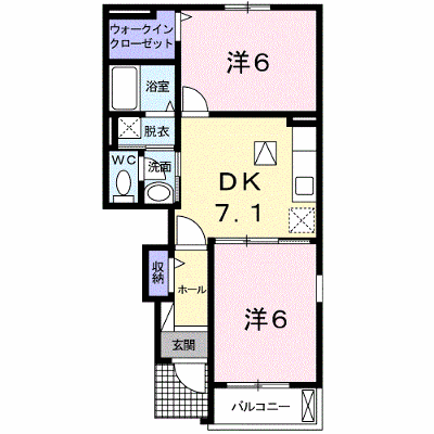 ウッディー・パレス 103【管理NO：1-016038801-01030】 ★家具家電は申し込み後に搬入します★ ★2026年10月中旬入居可能★の物件画像