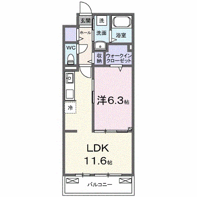 カステッロ　マルノ 102【管理NO：1-027129001-01020】 ★家具家電は申し込み後に搬入します★ ★2026年08月下旬入居可能★の物件画像