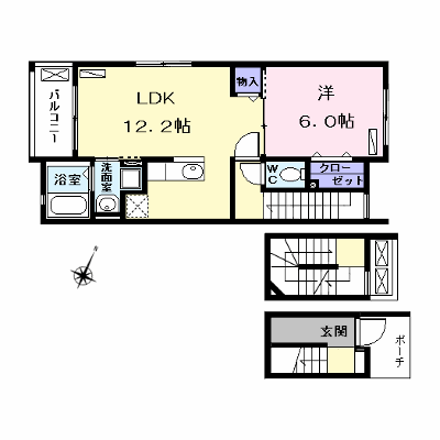 プリマヴェーラ 302【管理NO：1-023694501-03020】 ★家具家電は申し込み後に搬入します★ ★2026年09月中旬入居可能★の物件画像