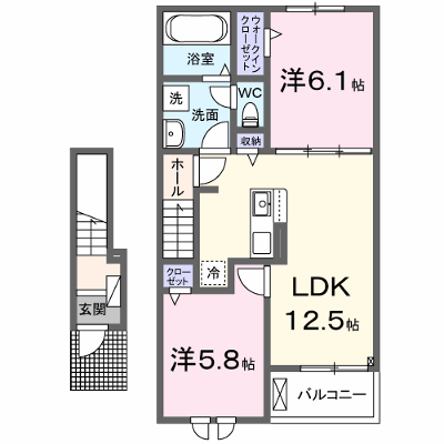 レガーレ　ウノ 202【管理NO：1-028148201-02020】 ★家具家電は申し込み後に搬入します★ ★2026年09月下旬入居可能★の物件画像