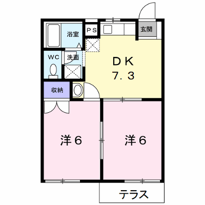 ユートピア越津 102【管理NO：1-003311701-01020】 ★家具家電は申し込み後に搬入します★ ★2026年08月下旬入居可能★の物件画像