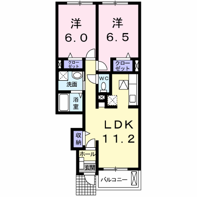 プラティエ 103【管理NO：1-015083901-01030】 ★家具家電は申し込み後に搬入します★ ★2026年08月下旬入居可能★の物件画像