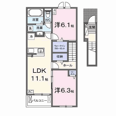 サニーハウスⅥ 206【管理NO：1-028467902-02050】 ★家具家電は申し込み後に搬入します★ ★2026年10月上旬入居可能★の物件画像