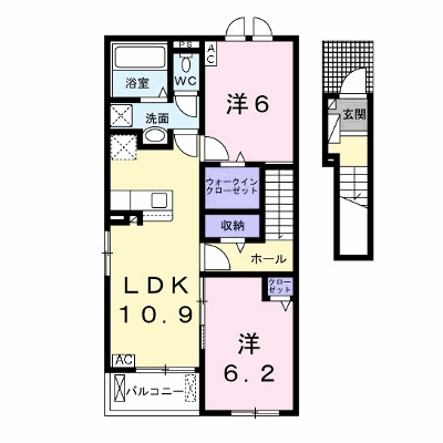 カーサ　ノア　Ⅰ 206【管理NO：1-026866401-02050】 ★家具家電は申し込み後に搬入します 2026年09月中旬入居可能の物件画像