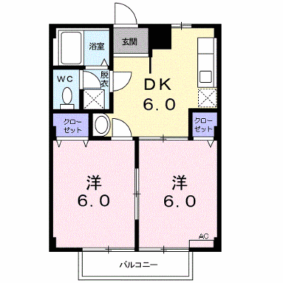 フラット長松Ａ 203【管理NO：1-004435401-02030】 ★家具家電は申し込み後に搬入します★ ★2026年09月中旬入居可能★の物件画像