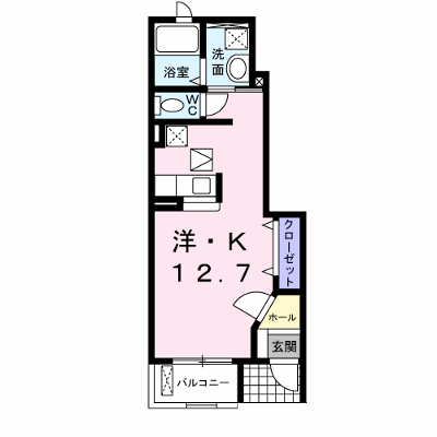 ウイング・ヒルＢ 103【管理NO：1-013884702-01030】 ★家具家電は申し込み後に搬入します★の物件画像