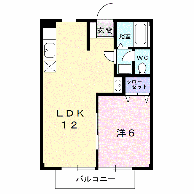 アミニティグリーンⅡ 2-B【管理NO：1-004547402-02020】 ★家具家電は申し込み後に搬入します★ ★2026年09月中旬入居可能★の物件画像