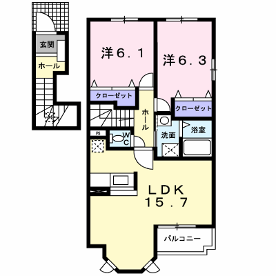 ピクシー　ヒルズ　Ｂ 201【管理NO：1-013241002-02010】 ★家具家電は申し込み後に搬入します★ ★2026年09月中旬入居可能★の物件画像