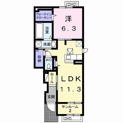 フロンティア　長田Ⅰ 105【管理NO：1-027303901-01040】 ★家具家電は申し込み後に搬入します★ ★2026年09月中旬入居可能★の物件画像