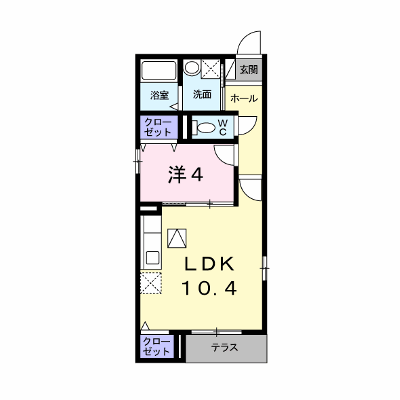 フォア・リーフ・クローバー 102【管理NO：1-019323301-01020】 ★家具家電は申し込み後に搬入します★ ★2026年09月上旬入居可能★の物件画像