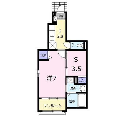 ＥＳＳＥＮＣＥ　Ⅱ 103【管理NO：1-017217302-01030】 ★家具家電は申し込み後に搬入します★の物件画像