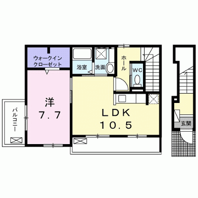 ローズＫ 201【管理NO：1-026920801-02010】 ★家具家電は申し込み後に搬入します★ ★2026年08月中旬入居可能★の物件画像