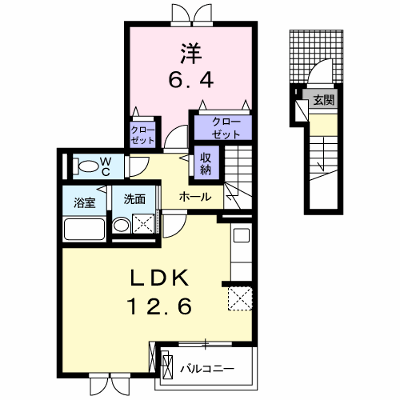 ラ・ルーノ１番館 204【管理NO：1-023894901-02040】 ★家具家電は申し込み後に搬入します 2026年08月中旬入居可能の物件画像