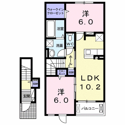 ルアナ　ハレ 202【管理NO：1-025985301-02020】 ★家具家電は申し込み後に搬入しますの物件画像
