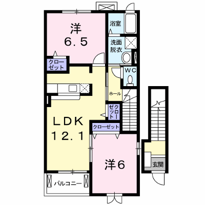 グランディールⅠ－Ａ 203【管理NO：1-016452001-02030】 ★家具家電は申し込み後に搬入します 2026年08月中旬入居可能の物件画像