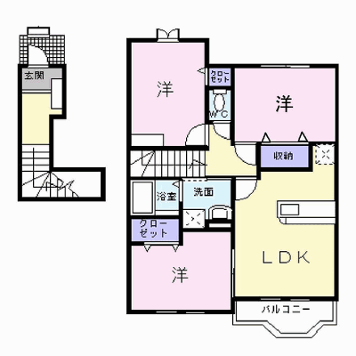 グラディートⅠ 202【管理NO：1-012878801-02020】 ★家具家電は申し込み後に搬入します★ ★2026年09月中旬入居可能★の物件画像