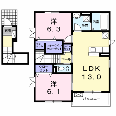 Ｃａｓａ　くずは 201【管理NO：1-026947801-02010】 ★家具家電は申し込み後に搬入します 2026年08月中旬入居可能の物件画像