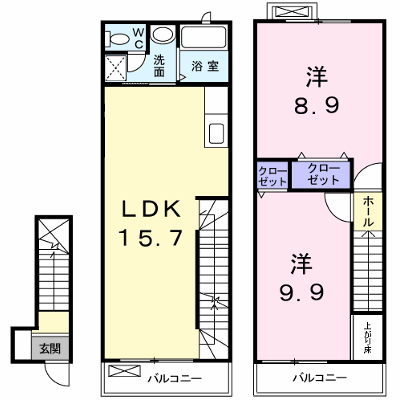 ヴィエント 203【管理NO：1-016144501-02030】 ★家具家電は申し込み後に搬入します★の物件画像