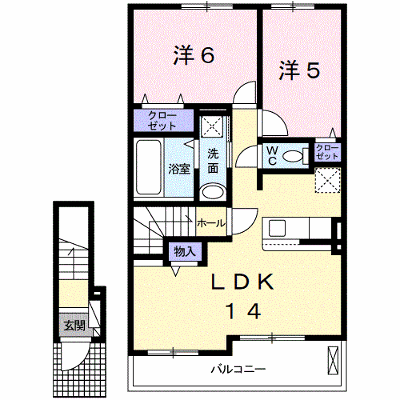 シャンティ　Ⅱ 205【管理NO：1-023900902-02040】 ★家具家電は申し込み後に搬入します★ ★2026年09月下旬入居可能★の物件画像