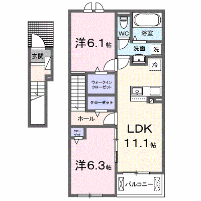 ウィンクルムＢ 203【管理NO：1-026984402-02030】 ★家具家電は申し込み後に搬入します★ ★2026年08月下旬入居可能★の物件画像