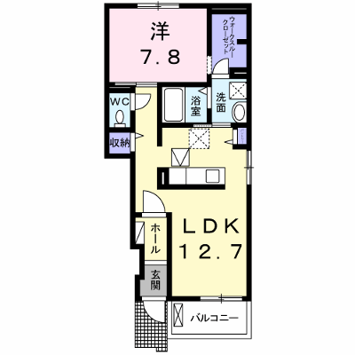 アンダンテ　イースト　Ｃ 102【管理NO：1-021129201-01020】 ★家具家電は申し込み後に搬入します★ ★2026年09月下旬入居可能★の物件画像